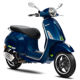 Blue Vespa primavera tech 150 scooter