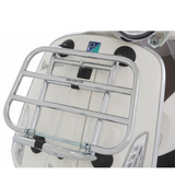 Vespa Original Chromed Front Rack for the Primavera and Sprint This is a beautiful piece of chrome and when used in conjunction with the chromed rear luggage rack, this stylish accessory complements the look of the Vespa and makes it even more unique.  cod. 1B000832