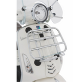 Vespa Original Chromed Front Rack for the Primavera and Sprint This is a beautiful piece of chrome and when used in conjunction with the chromed rear luggage rack, this stylish accessory complements the look of the Vespa and makes it even more unique.  cod. 1B000832