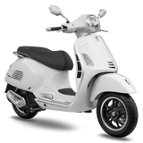 White vespa scooter GTS Super 150