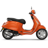 Orange scooter on a transparent background