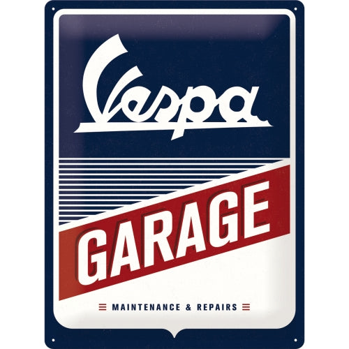 Vespa Garage Tin Sign